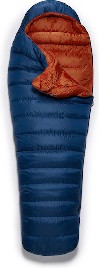 Rab Sleeping Bag Μονό 3 Εποχών Ascent 700 Μπλε