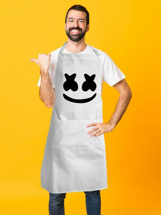 Koupakoupa Ποδιά Κουζίνας Λευκή KP_5244_APRON-BBQ-ADULT