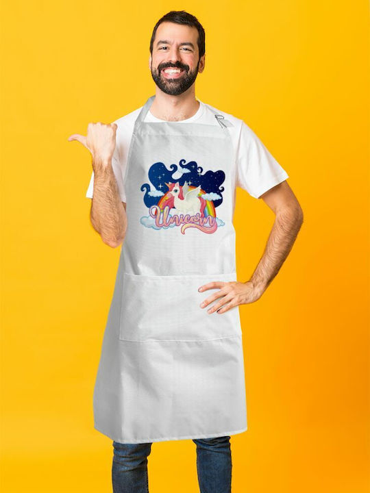 Koupakoupa Ποδιά Κουζίνας Λευκή KP_7880_APRON-BBQ-ADULT