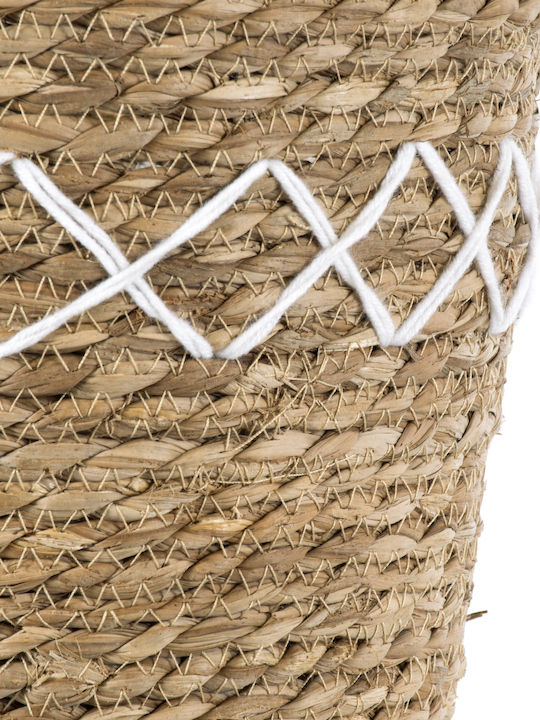 GloboStar Zakynthos Planter Beige with Stand 20cm.