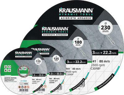 Krausmann Δίσκος Κοπής Μαρμάρου Schneidscheibe 230mm 5Stück