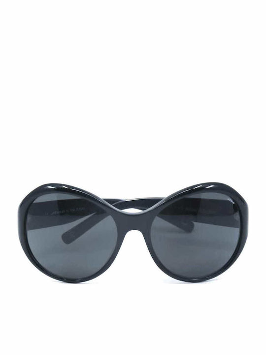 Sting Women's Sunglasses with Black Plastic Frame and Black Lens 6365 0700