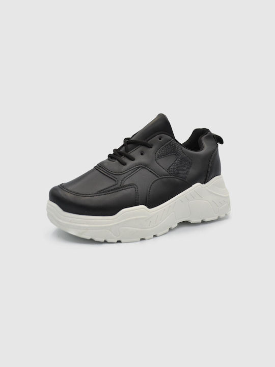 Joya Γυναικεία Chunky Sneakers Μαύρα