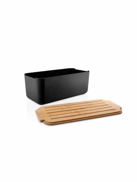 Eva Solo Bread Box with Lid Plastic Black 42x19x15.5cm