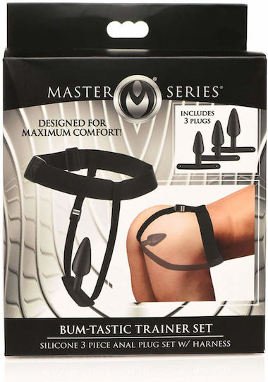XR Bum-Tastic Trainer Πρωκτικές Σφήνες Σετ Μαύρες 3τμχ