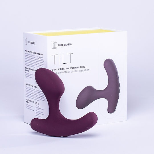 Lora Dicarlo Tilt Dual Анална тапа с вибрация Лилав