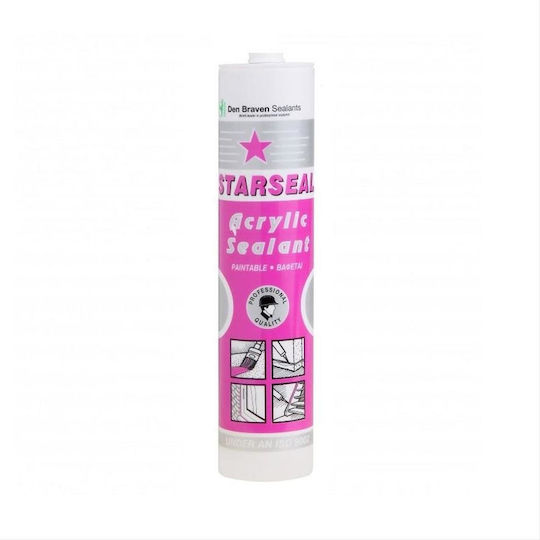 Bostik Den Braven Starseal Acrylic Mastic White 280ml