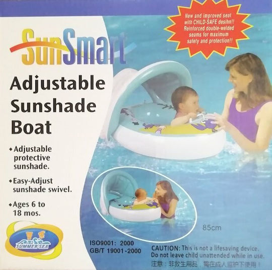 Kids Swim Trainers with Length 85cm and Light Blue Sunshade SunSmart
