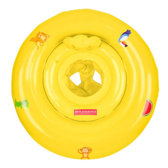 Swim Essentials Baby-Safe Swimming Aid Swimtrainer 60cm for 6 up to 12 Months Yellow Animals