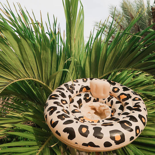 Swim Essentials Baby-Safe Swimming Aid Swimtrainer 69cm for 6 up to 12 Months Beige Leopard
