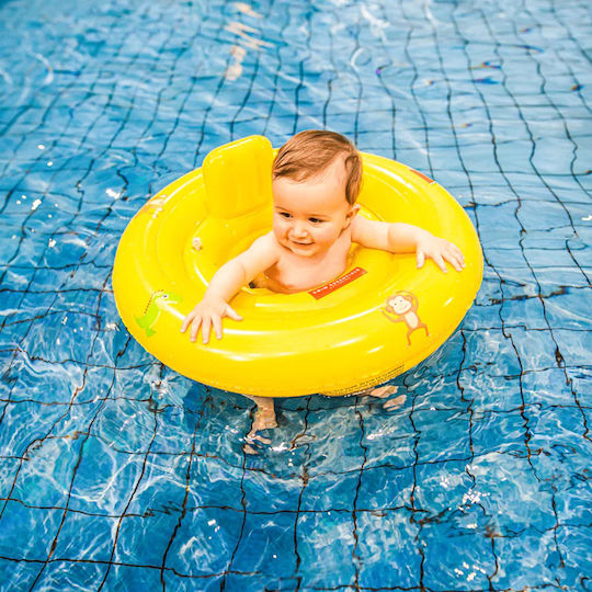Swim Essentials Baby-Safe Swimming Aid Swimtrainer 60cm for 6 up to 12 Months Yellow Animals
