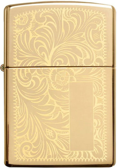 Zippo Venetian Αντιανεμικός Αναπτήρας Φλόγας σε Χρυσό χρώμα