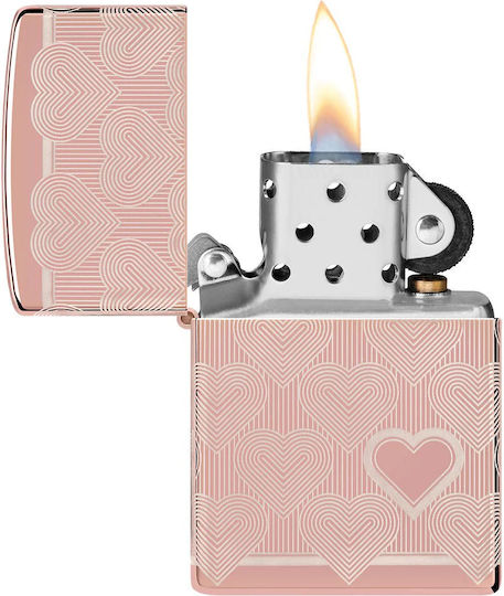Zippo Ангажимент Пламък Ветроустойчив Heart Design