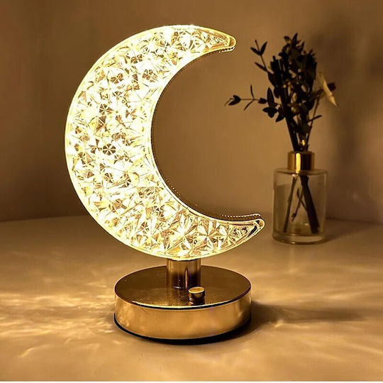 Dekoratives Tischlampen LED Richtig Einstellbares Weiß Mondlicht 18cm