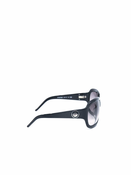 Gianfranco Ferre Women's Sunglasses with Black Plastic Frame and Gray Gradient Lens FF676 01