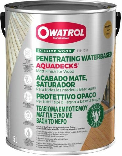 Owatrol Aquadecks Λάδι Εμποτισμού Άχρωμο Ματ 1lt