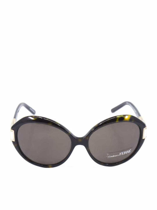 Gianfranco Ferre Sunglasses Brown with Acetate Frame & Black Lens Gianfranco Ferre Sunglasses Brown with Acetate Frame & Black Lens