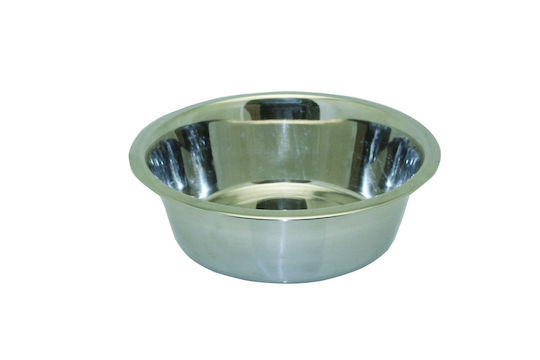 Happypet Edelstahl Schalen Futter & Wasser für Hund & Katze 2.4lt 25cm in Silber Farbe
