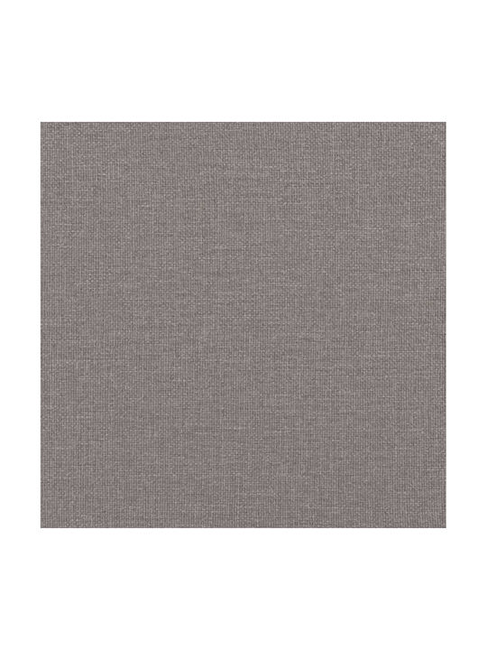 Триместен Диван Спалня Текстил Кафяв 200x100x70см.