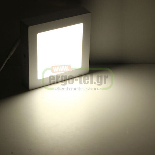 Atman Square Outdoor LED Panel 20W with Natural White Light 4000K 22x22cm