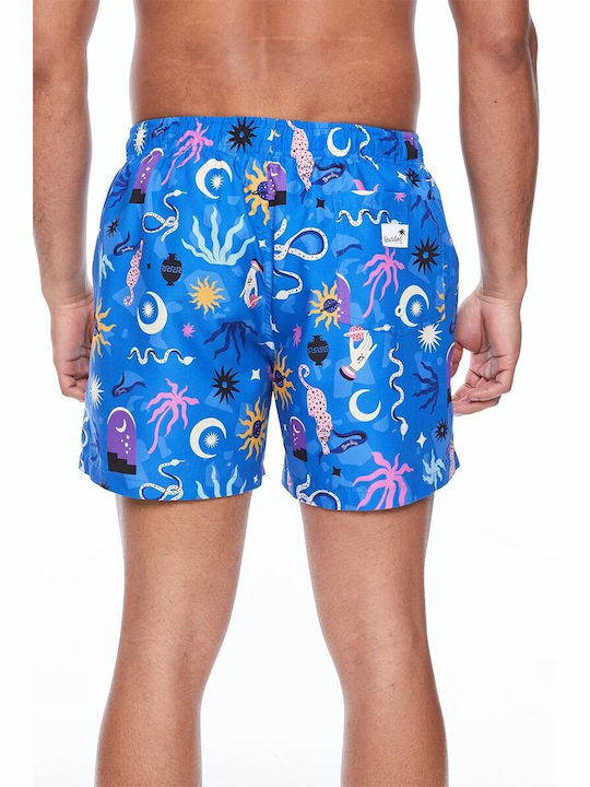 Boardies Herren Badebekleidung Shorts Blau mit Mustern