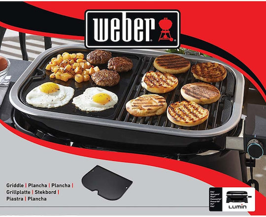 Weber Lumin Незалепваща Плоча за Печене с Чугун Плосък Повърхност
