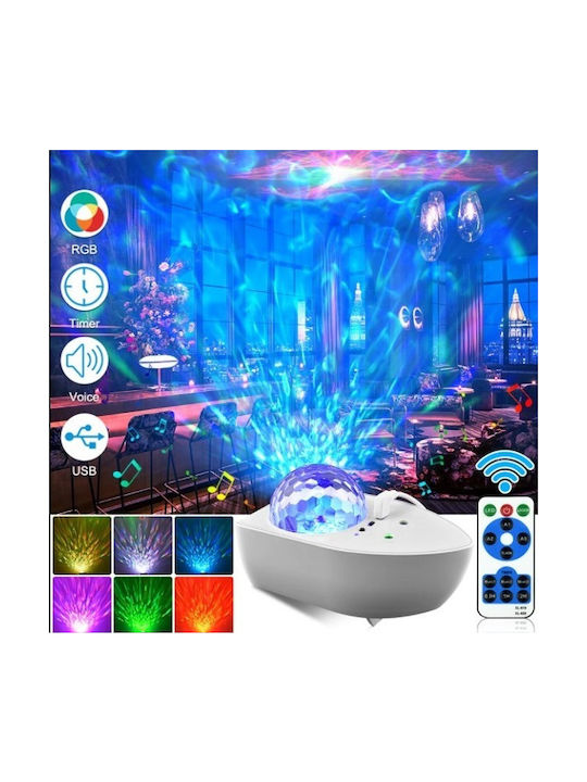 Desktop Decorative Table Lamp Built-in LED with RGB Lightning White