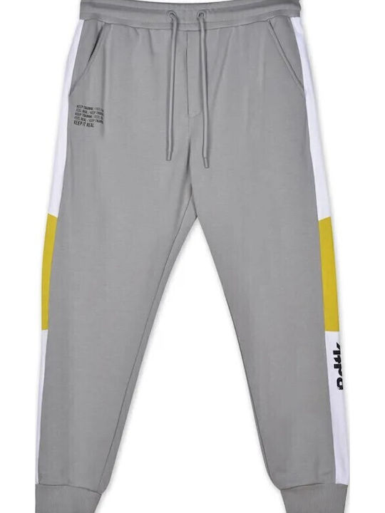 Throwback Sweatpants with Elastic Gray
