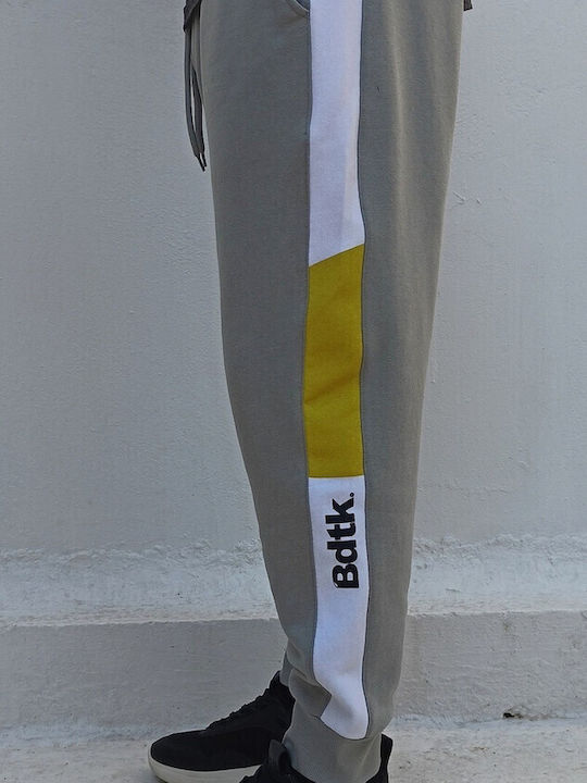 Throwback Sweatpants with Elastic Gray