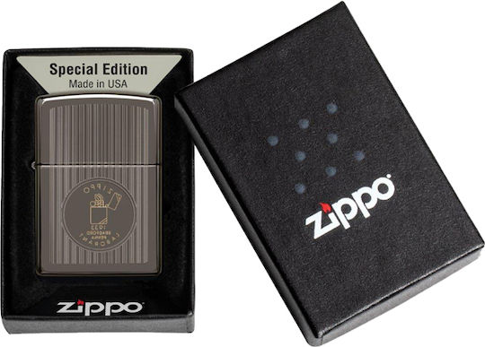 Zippo Founders Day Everyday Αντιανεμικός Αναπτήρας Φλόγας σε Ασημί χρώμα