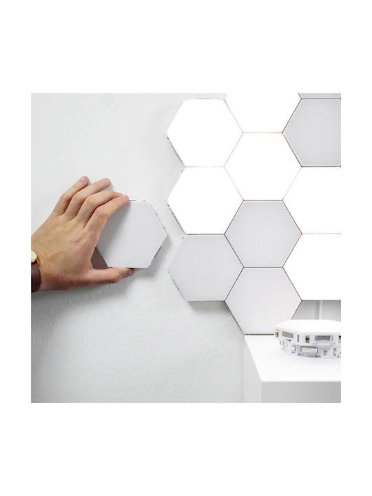 Dekorative Lampe Sechseck Weiß 5Stück