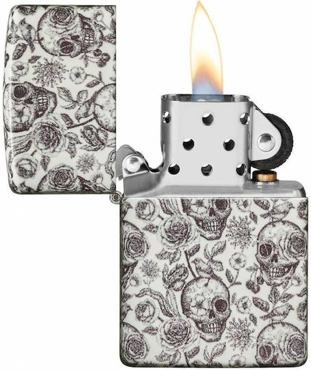 Zippo Αντιανεμικός Αναπτήρας Φλόγας Skeleton Design