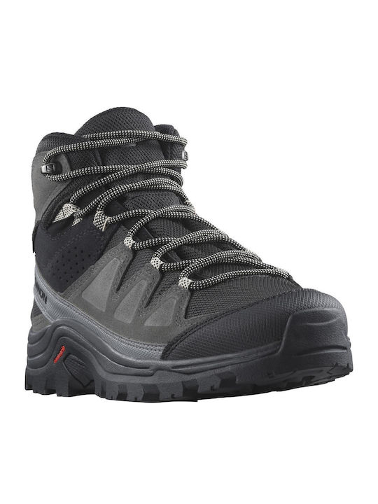 Salomon Quest Rove GTX Γυναικεία Ορειβατικά Μποτάκια Αδιάβροχα με Μεμβράνη Gore-Tex Black / Magnet / Quiet Shade