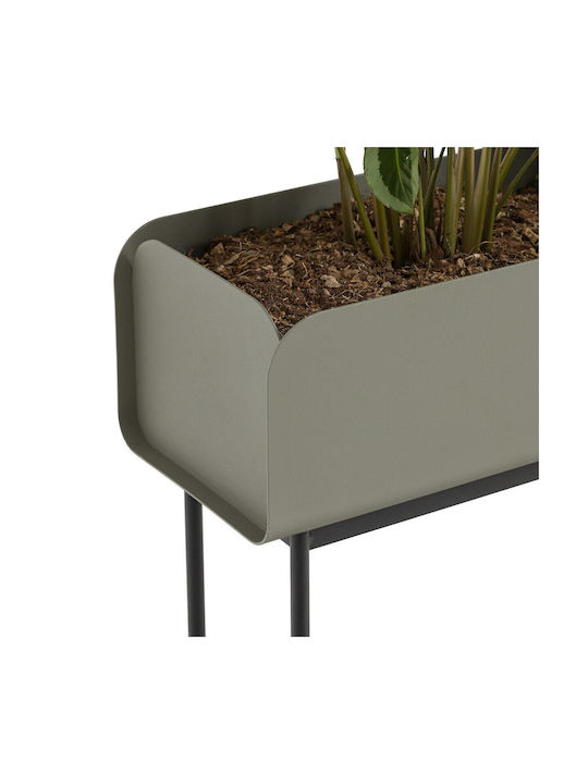 La Redoute Interieurs Planter Box Metal Gri 25x75x80cm.