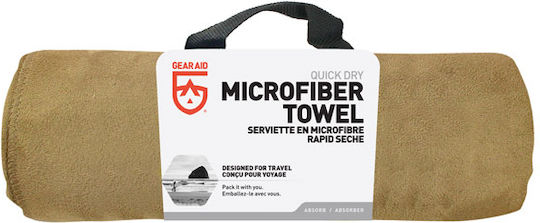 Gear Aid Πετσέτα Microfiber Σώματος Αντιβακτηριδιακή σε Θήκη Καφέ 155x90εκ.