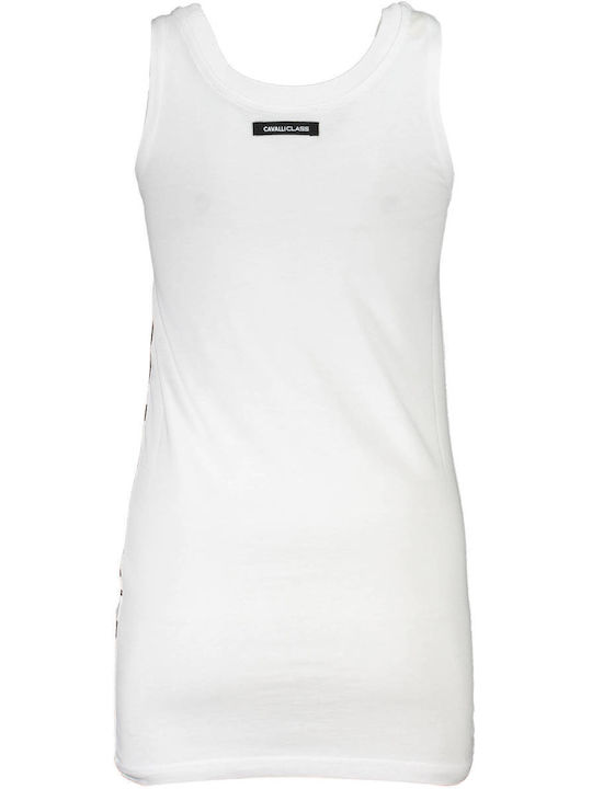 Roberto Cavalli Women's Athletic Blouse Sleeveless White