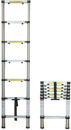 JBM Telescopic Ladder Aluminum 6 of Steps with Maximum Height 2m