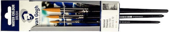 Royal Talens Van Gogh Paint Brush Set Πινέλα Water Colour Νο. 4-8-12 No12 / No4 / No8 3pcs