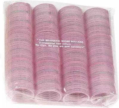 Hair Tools 689 STA006893 Watch Wire Mesh Roller 48mm In Pink Colour 12pcs