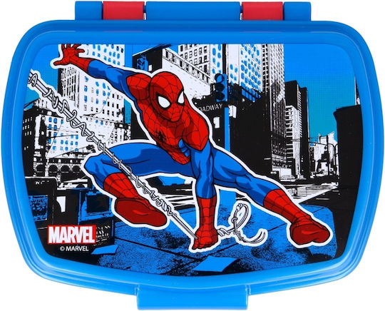 Stor Plastic Kids' Food Container Spiderman Red