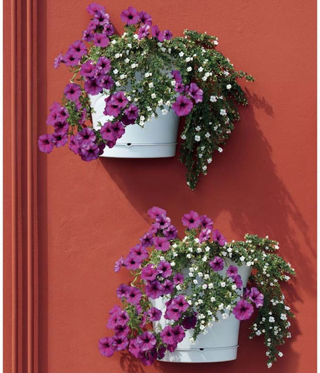 Bama Σετ 2 Γλάστρες Πλαστικές Γκρι
