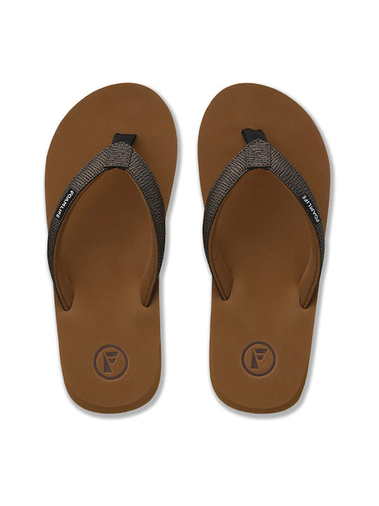 FOAM LIFE NEW SEALES FLIP FLOPS - EARTH BROWN WOMEN'S FLIP FLOPS BROWN