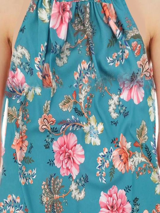 Fiocco Women's Blouse Sleeveless Turquoise