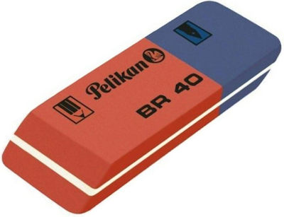 Pelikan Eraser Set for Pencil and Pen ΒR40 Classic Blue-Red 619577 1pcs