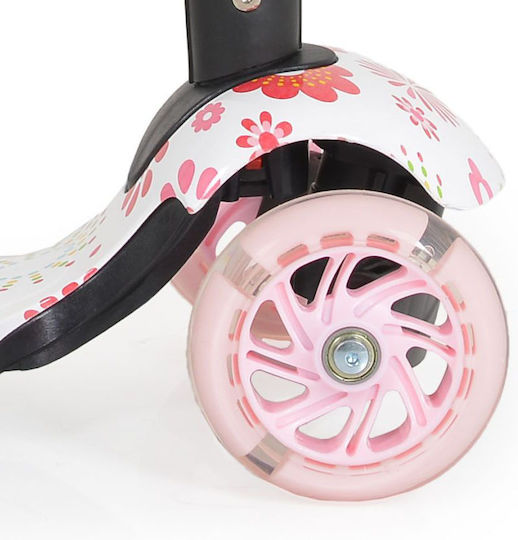 Moni Kids Scooter Lollipop 3-Wheel with Seat for 2+ Years Pink