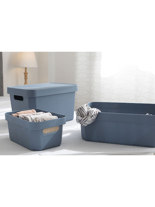 Cyclops Plastic Storage Box with Lid Gray 36x27.5x21.5cm
