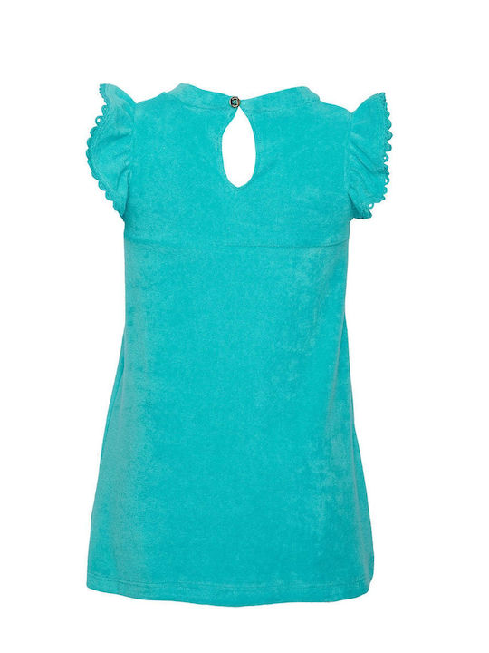 SugarFree Mädchen Kleid Ärmellos Blau