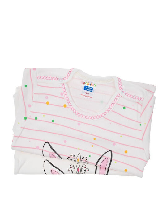 Papillon Kids Pink Bodysuits Set