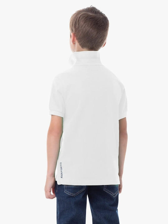 U.S. Polo Assn. Kids Polo Short Sleeve White