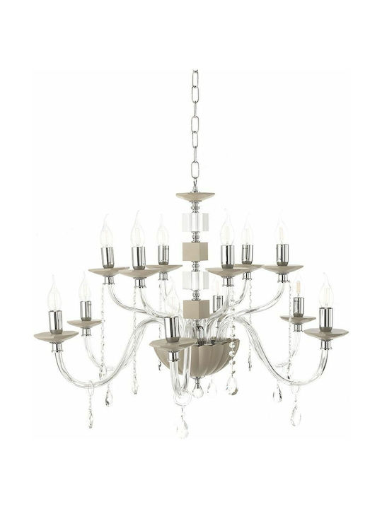 Ondaluce Livia Chandelier Ø85cm with Crystals Ondaluce Livia Chandelier Ø85cm with Crystals